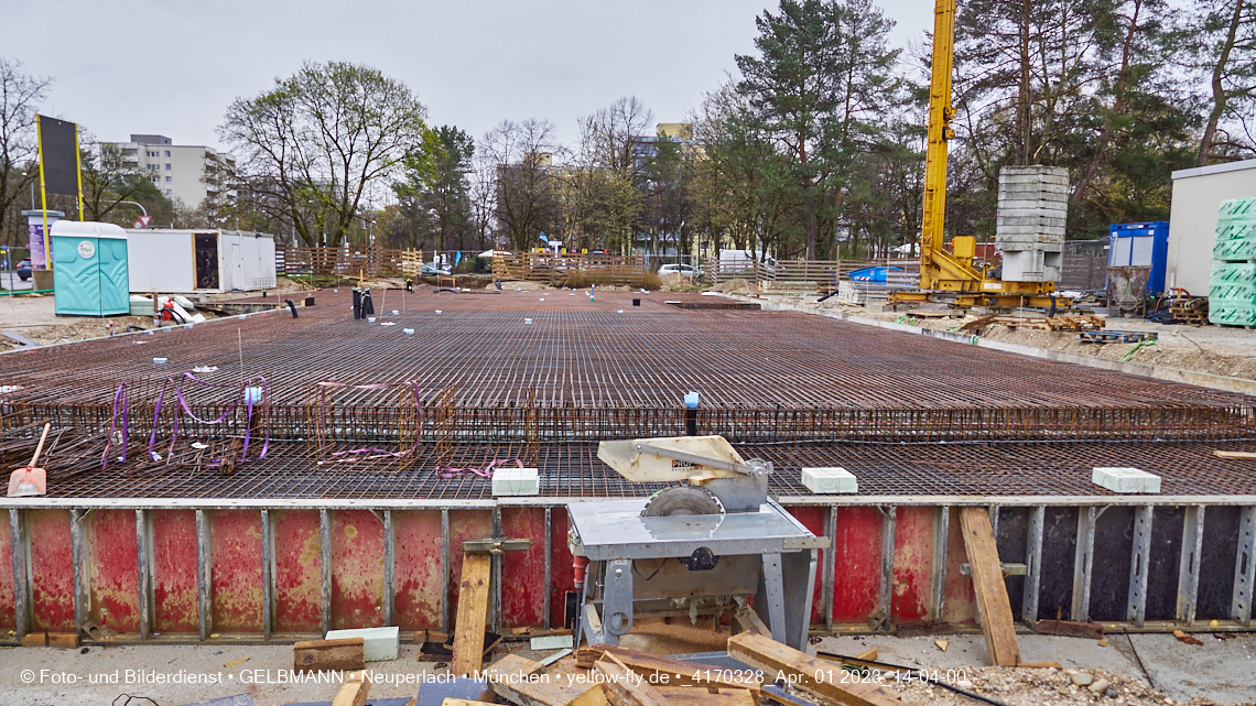 01.04.2023 - Baustelle zum Haus für Kinder in Neuperlach